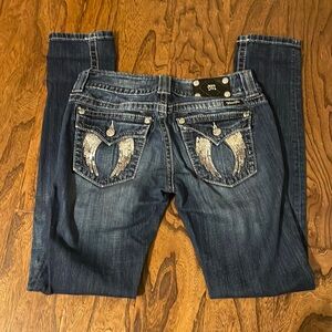 Miss Me Angel wing jeans size 28